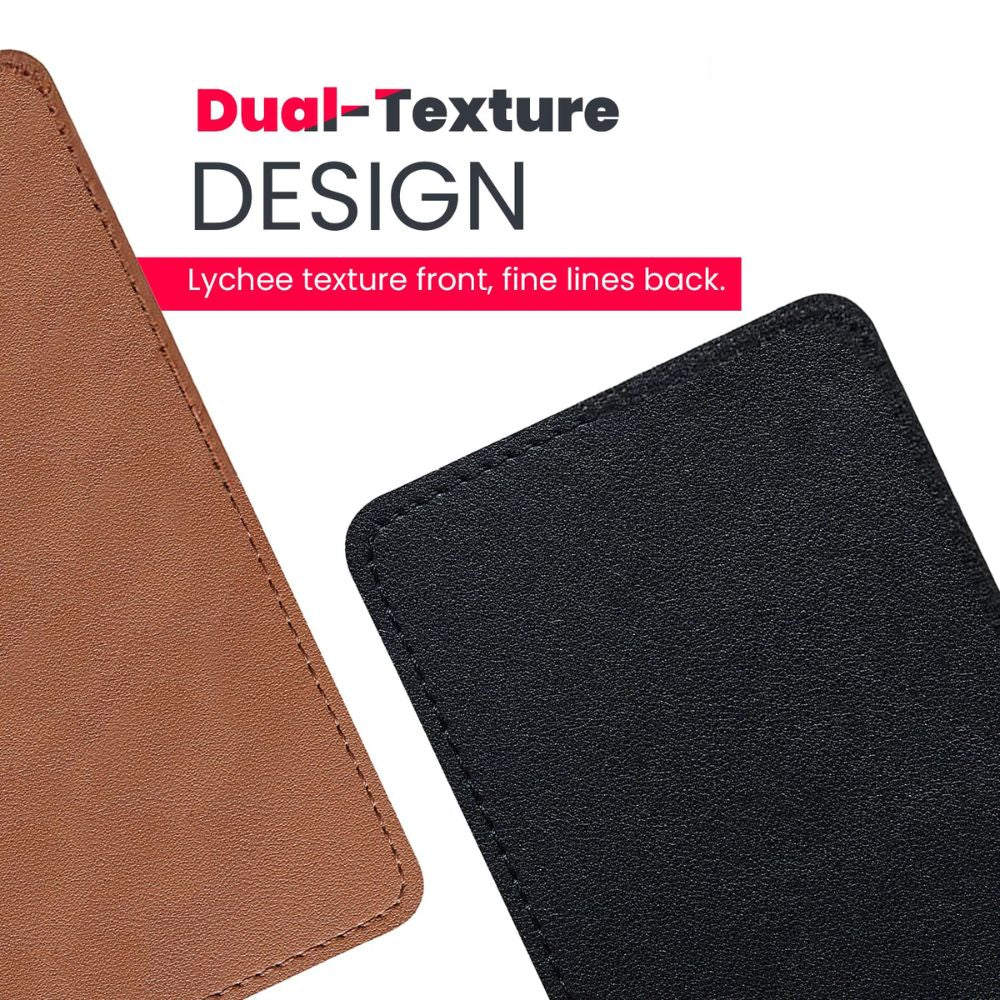 BEXT Leather Desk Pad Protector | PU Leather Non-Slip Office Desk Mat & Mouse Pad for Home and Office