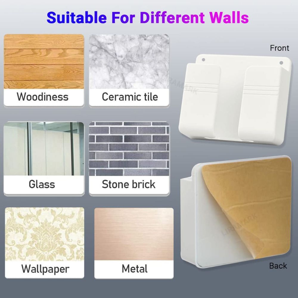 BEXT Mobile Phone Charging Stand & Wall Mount Holder | Self-Adhesive Storage Rack for Bedroom, Office & Bathroom | Compact & Space-Saving