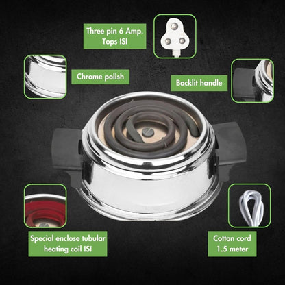 Flameless Electric Stainless Steel Cooking Stove