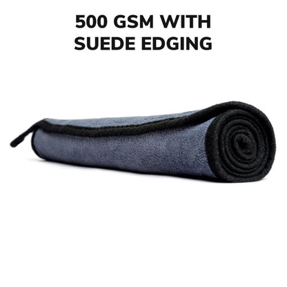 BEXT (2Pcs) 500 GSM Extra Large Microfiber Car & Bike Cleaning Cloth (35 × 75 cm) | Scratchless Drying & Detailing Towel