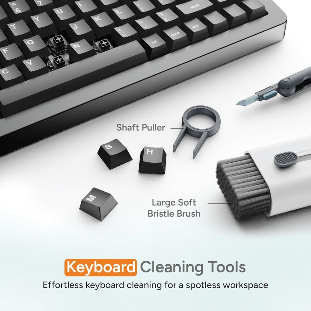 BEXT 7-in-1 Electronics Cleaning Kit for Keyboard, Laptop & Earbuds | All-in-One Screen & Device Cleaner | Compact & Lightweight