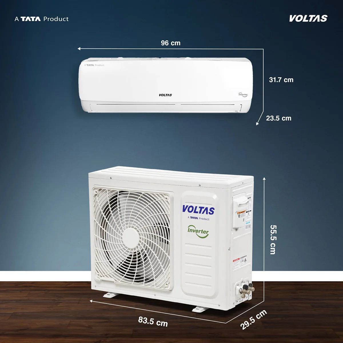 Voltas Vectra 2 Ton 3 Star Inverter Split AC (2026) | 243INV | 6000W Cooling | Copper Condenser | 5 Years Comprehensive Warranty