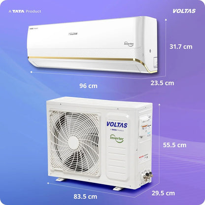 Voltas Vertis 1.5 Ton 3 Star Inverter Split AC (2026) | 183INV | 5100W Cooling | Copper Condenser | 5 Years Comprehensive Warranty