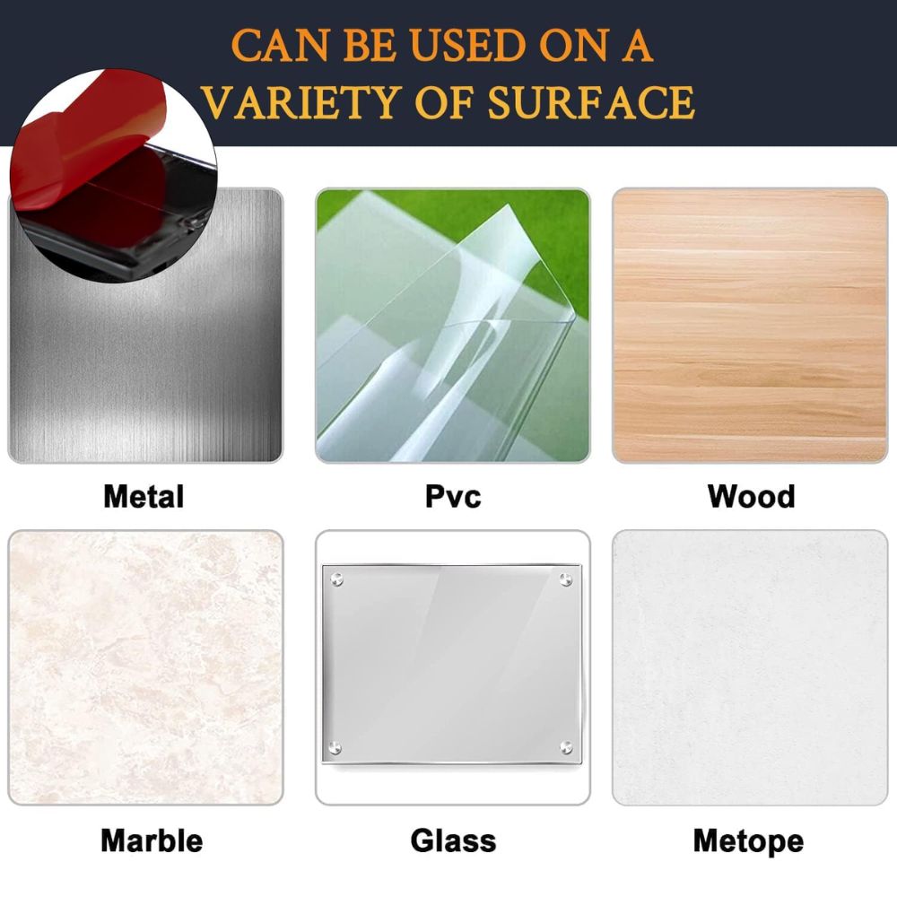 BEXT (50Pcs) Adjustable Self-Adhesive Cable Management Clips for Home & Office (Black)