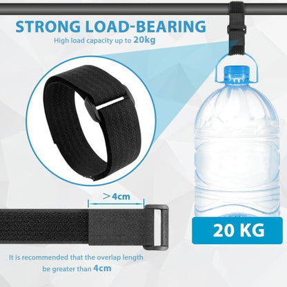 BEXT Hook & Loop Velcro Straps with Buckles for Cable & Wire Management | Adjustable Reusable Cinch Ties (5M x 1 Inch)