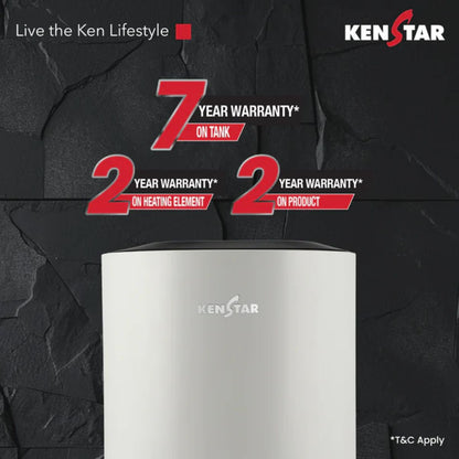 Kenstar Aqualia 15L 5 Star Storage Water Heater | Geyser | Glasslined Tank | SwirlHeat Technology | 8 Bar Pressure | 2 Years Warranty
