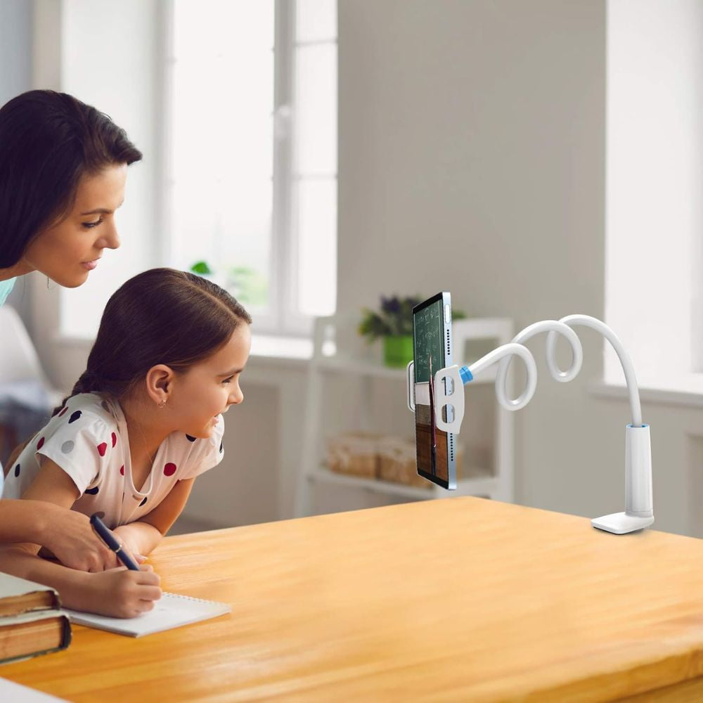 BEXT Universal Mobile & Tablet Holder with 360° Rotation | Flexible Lazy Stand for Desk, Bed & Table Use