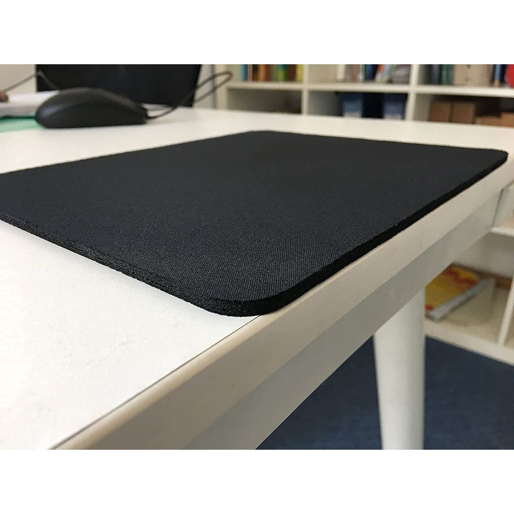 BEXT (2Pcs) Gaming Mouse Pad / Mouse Mat (23×19×0.2 cm) | Non-Slip Rubber Base | Waterproof Surface |(Black)