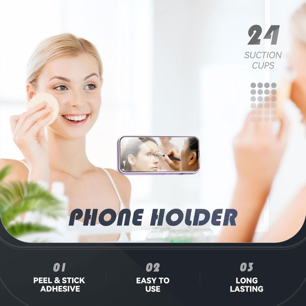 BEXT Silicone Suction Phone Case for Hands-Free Use | Reusable Phone Suction Holder for Mirror, Shower & Glass Surfaces