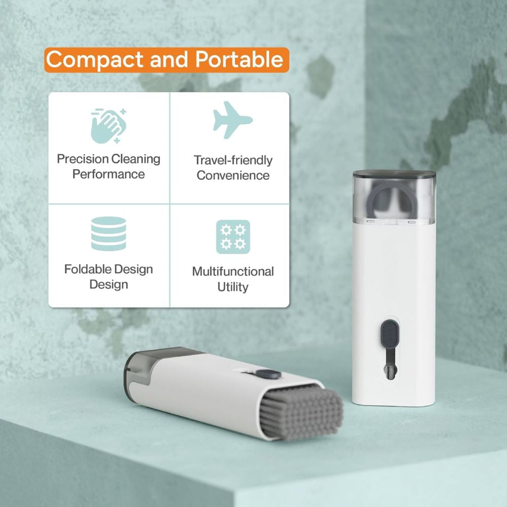 BEXT 7-in-1 Electronics Cleaning Kit for Keyboard, Laptop & Earbuds | All-in-One Screen & Device Cleaner | Compact & Lightweight