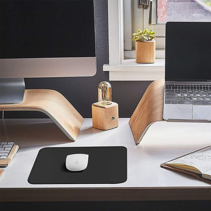 BEXT (2Pcs) Gaming Mouse Pad / Mouse Mat (23×19×0.2 cm) | Non-Slip Rubber Base | Waterproof Surface |(Black)