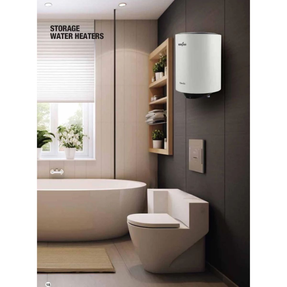 Kenstar Aqualia 25L 5 Star Storage Water Heater | Geyser | Glasslined Tank | SwirlHeat Technology | 8 Bar Pressure | 2 Years Warranty (Copy)