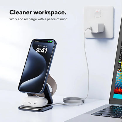 Cobra 3-in-1 Fast Wireless Charging Station