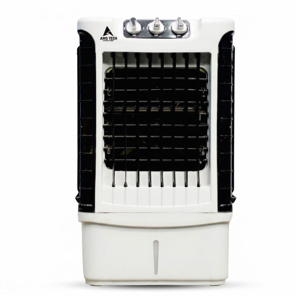 AMSTech Personal 12L Air Cooler | 2500 m³/hr Air Delivery | 40 ft Air Throw | 11 inch ABS Fan Blade | 100W Power Efficient Cooler | Table Top Design |