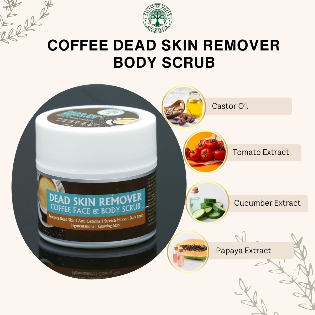 Coffee Dead Skin Remover for Face and Body Scrub (100g)