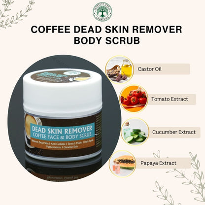Coffee Dead Skin Remover for Face and Body Scrub (100g)
