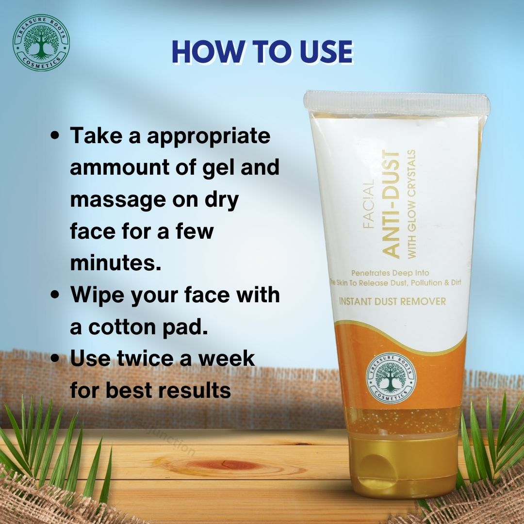 Facial Anti-Dust Remover with Glow Crystals Instant Dust Remover (100g)