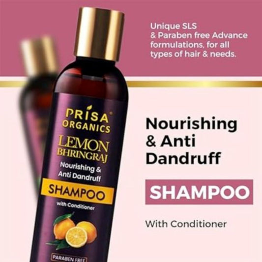 Lemon Bhringraj Anti Dendrop Shampoo For Hair Growth & Strong Hair Roots, 200ml