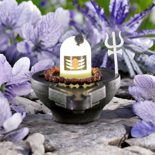 Rechargeable Glowing Shivling with Mantra Chanting Feature