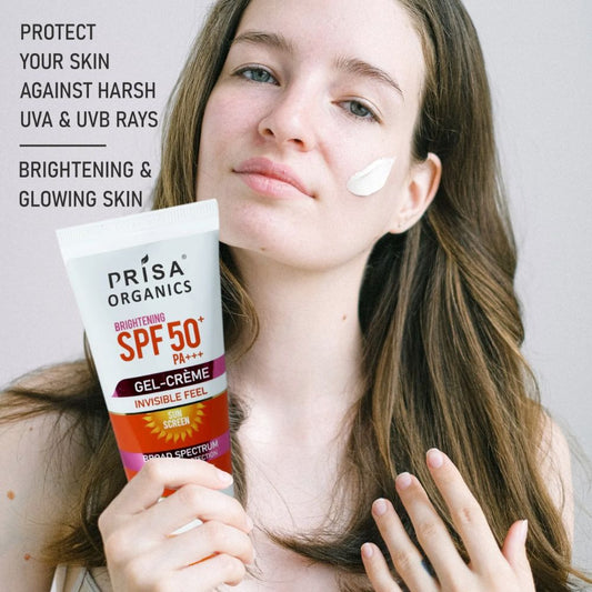 SPF 50 Sun Screen Gel Cream | Broad Spectrum UVA & UVB, PA+++ (100 g)