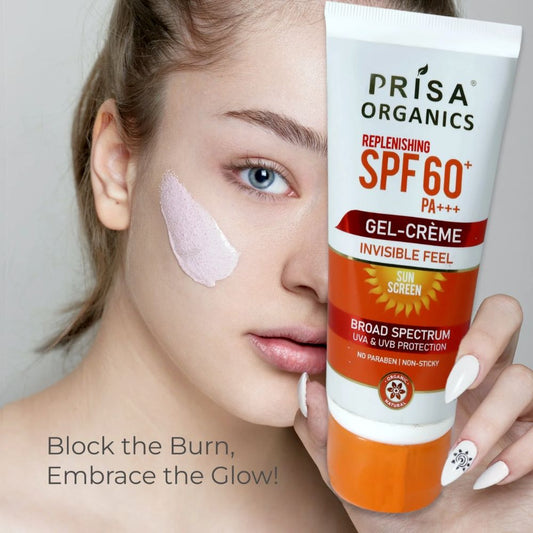 SPF 60 Sun Screen Gel Cream | Broad Spectrum UVA & UVB, PA+++ (100 g)