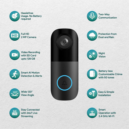 Wireless Doorbell With Camera
