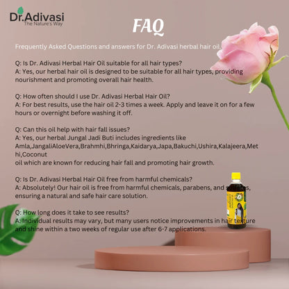 Adivasi Ayurvedic Hair Oil For Hair Growth 1000ml