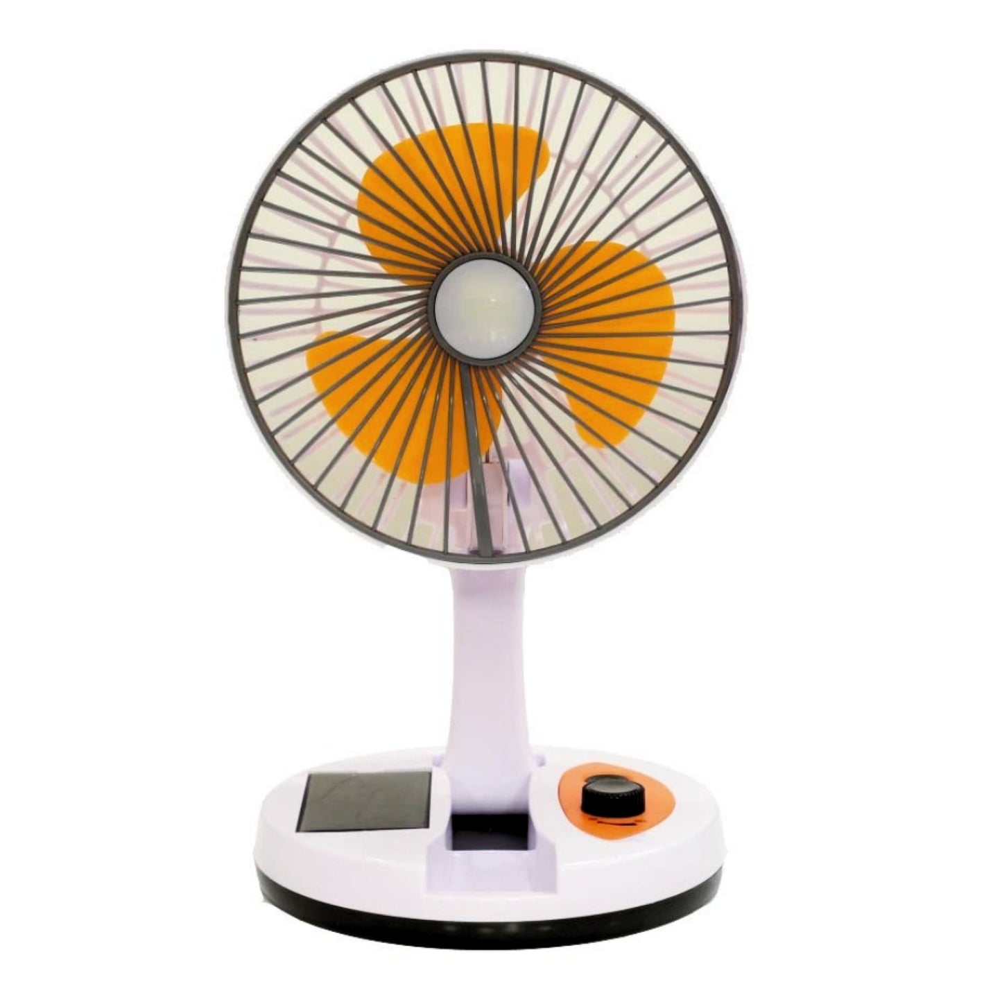 Solar Rechargeable Fan with LED Light