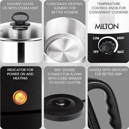 Multipurpose Electric Steel Cooking Pot