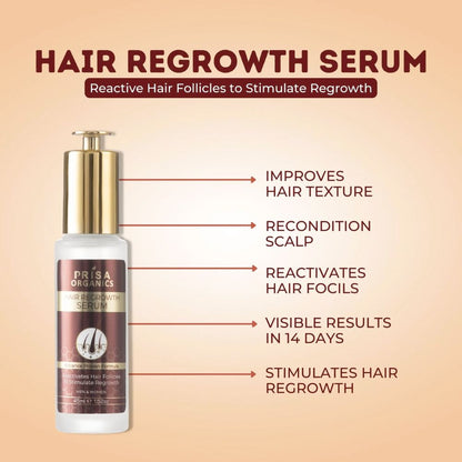 Prisa Organics Hair Serum ( For Hair Regrowth) 45ml