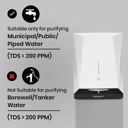 Aquaguard MIST NXT UV+ Water Purifier | UV E-Boiling Technology | Mineral Guard Technology | Wall Mount | No Storage | Free Installation | 2 Free Services